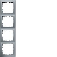 Rahmen 4fach alu matt 10149939