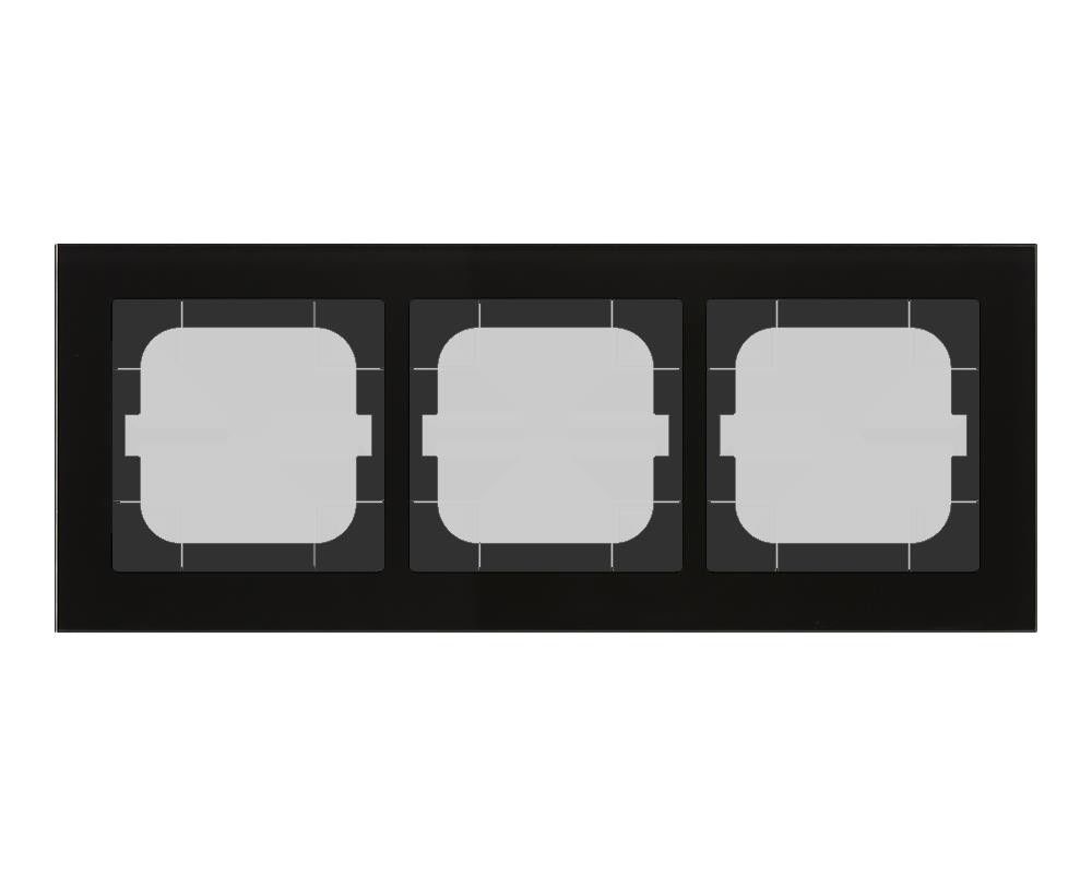 Glasrahmen 3-fach sw BE-GTR363S.01S Glasrahmen 3-fach sw BE-GTR363S.01S