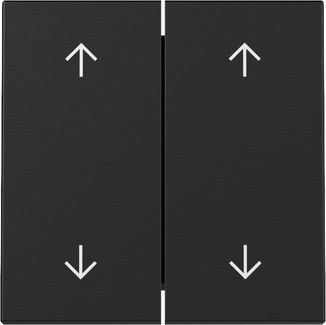Wippe 3297005 2-fach Pfeile schwarz matt - neue Generation Wippe 3297005 2-fach Pfeile schwarz matt - neue Generation
