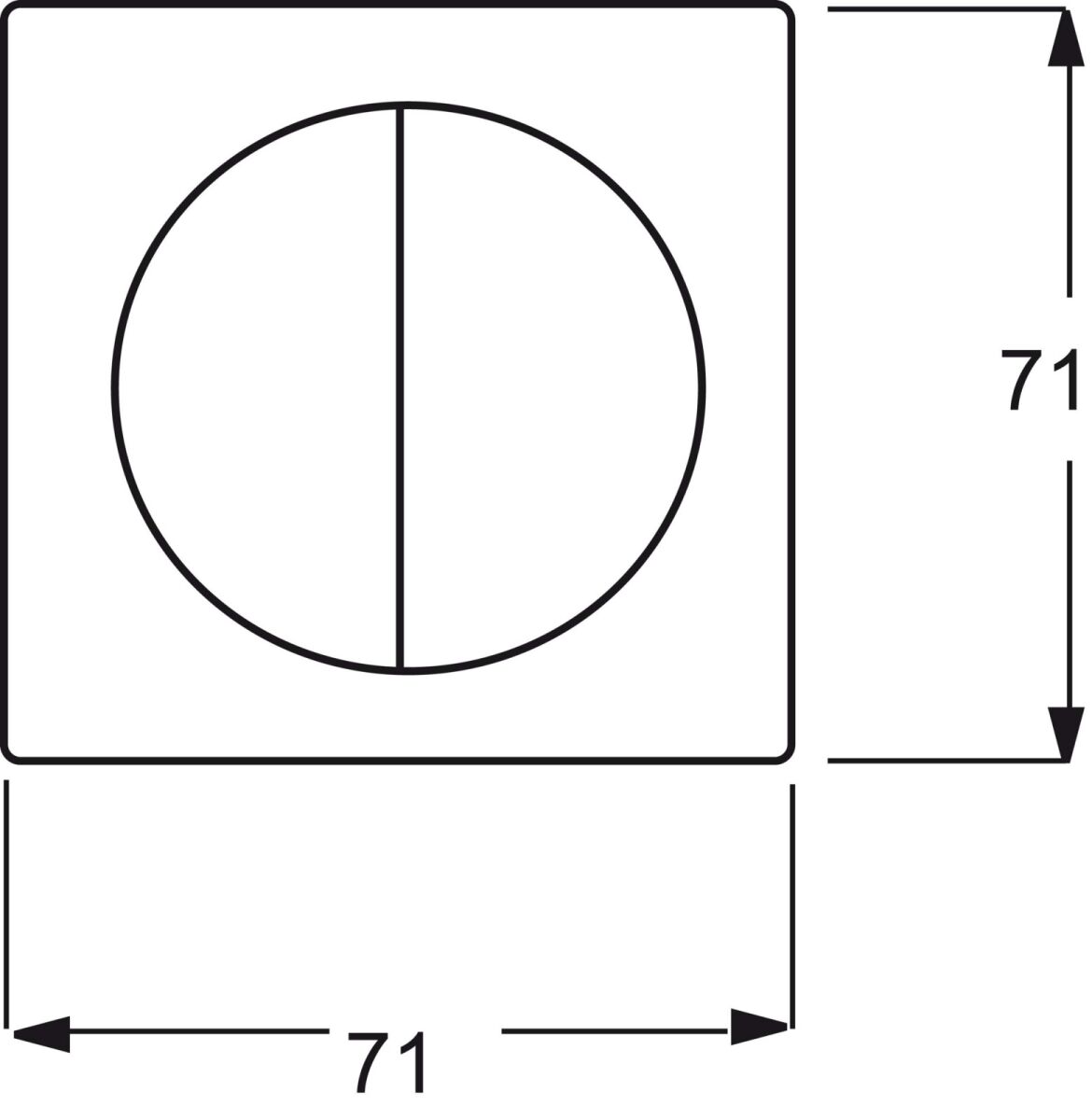 Bedienelement alu/si 6545-783