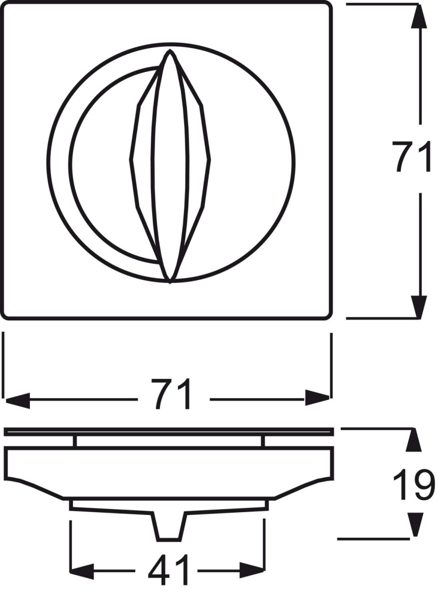 Zentralscheibe alu/si 1771-783