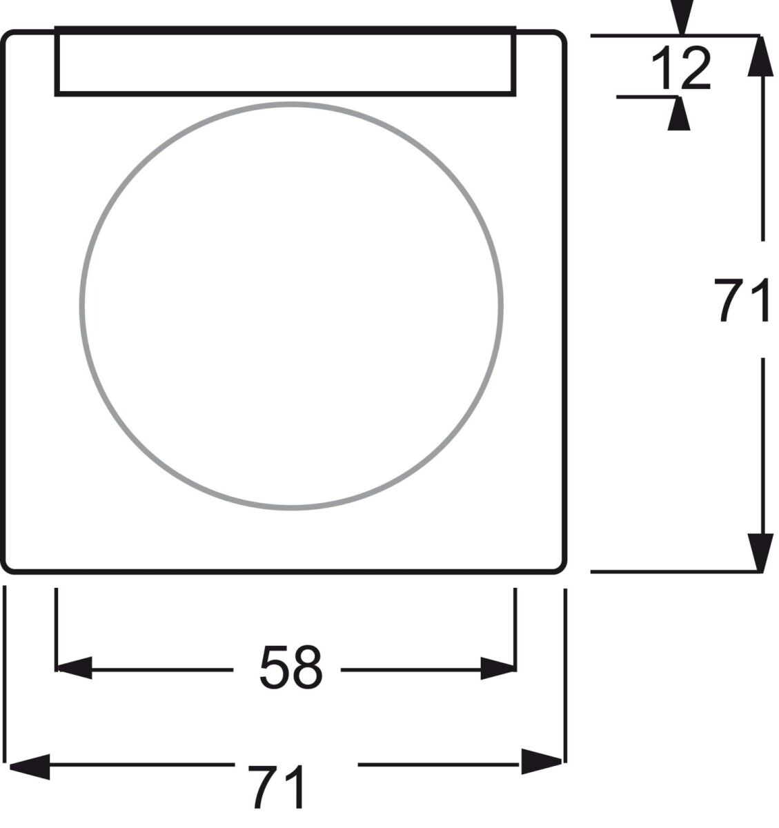 Zentralscheibe alu/si 1781-783