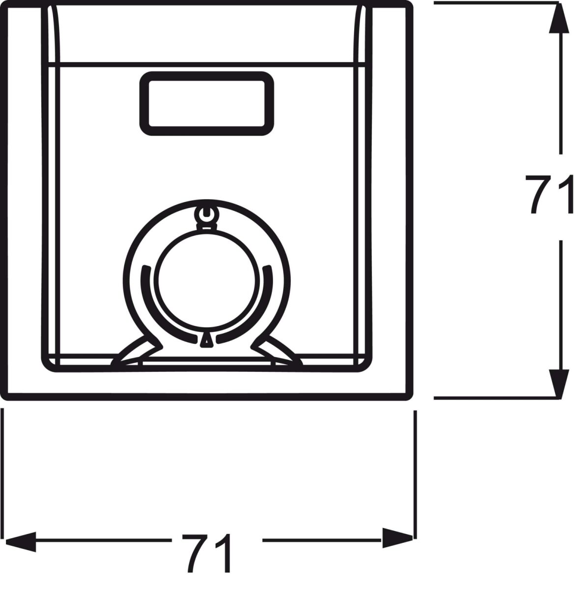 Zentralscheibe alu/si 1794 TA-783
