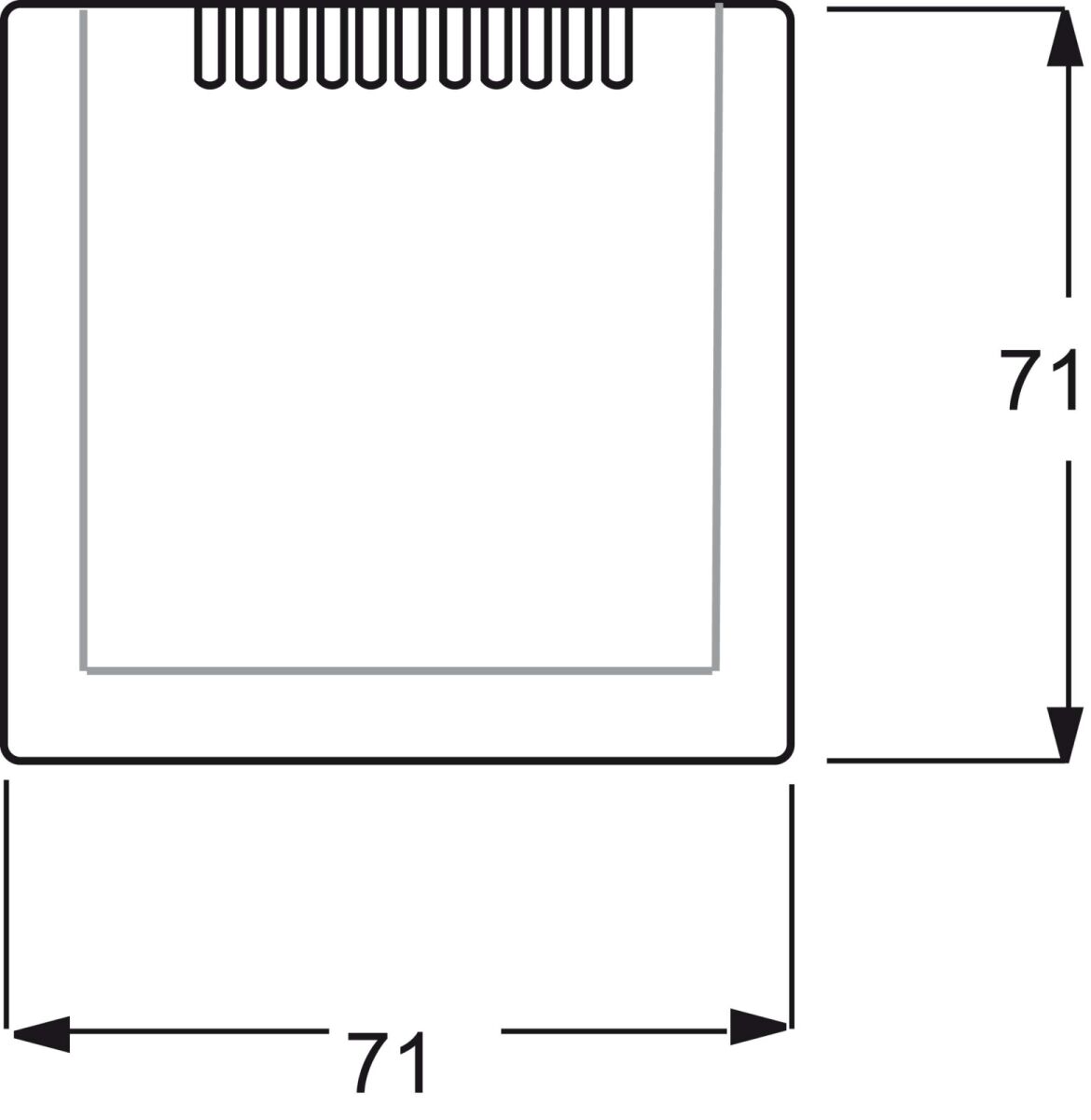 Zentralscheibe alu/si 6541-783