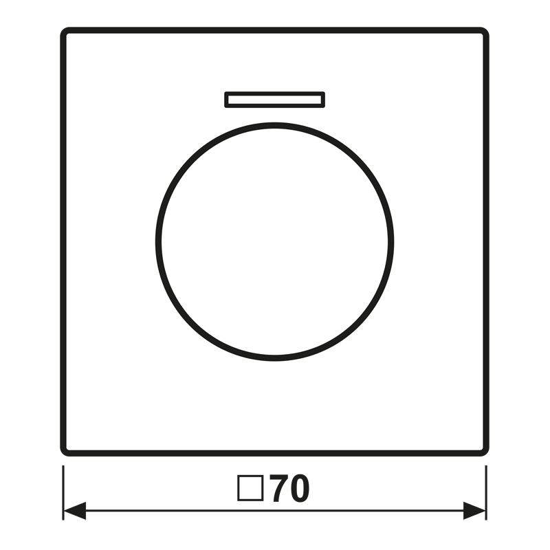 Abdeckung mit Lichtleiter LC 1940 KO5 225