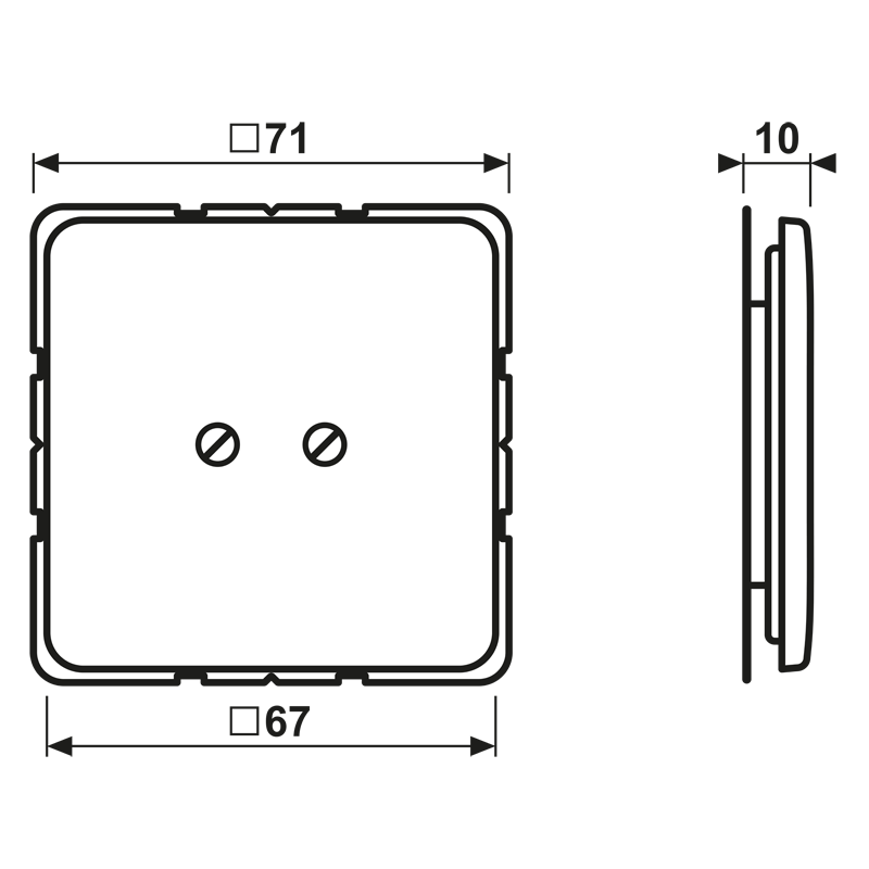 Blind-Abdeckung lgr CD 561 B LG