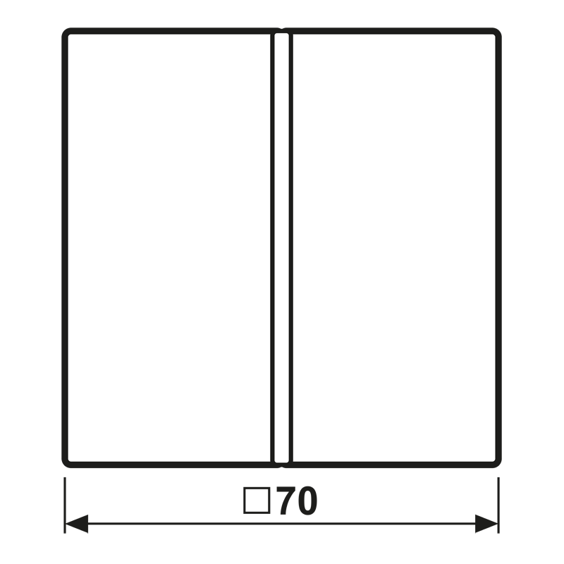 Tastensatz 1fach LC 401 TSA 262