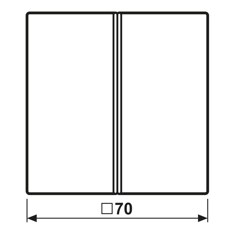 Tastensatz 2fach LC 402 TSA 258