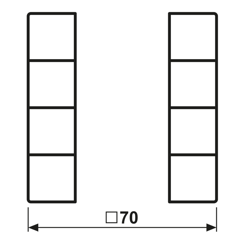 Tastensatz 4fach LC 504 TSA 247