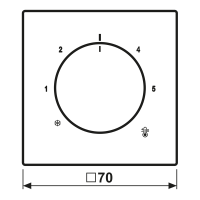 Abdeckung für Thermostat LC 1749 BF 205