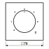 Abdeckung für Thermostat LC 1749 BF 239