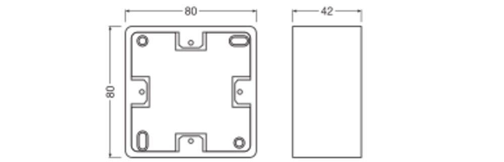 Wandaufbaurahmen SURFACE MOUNT FRAME
