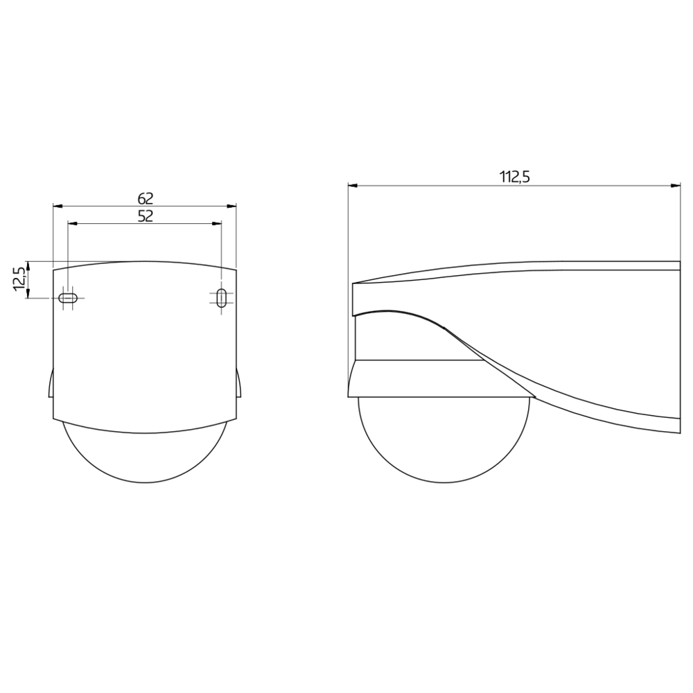 Bewegungsmelder LC-plus 280 weiß
