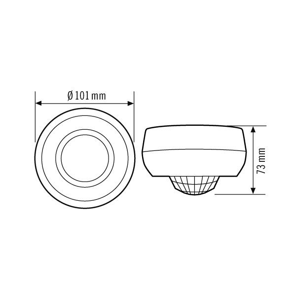 Decken-Präsenzmelder PD 360/24 BASIC IP54