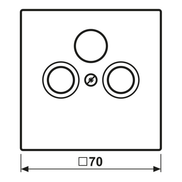 Abdeckung für Sat/BK-Dose LC 990 SAT 251