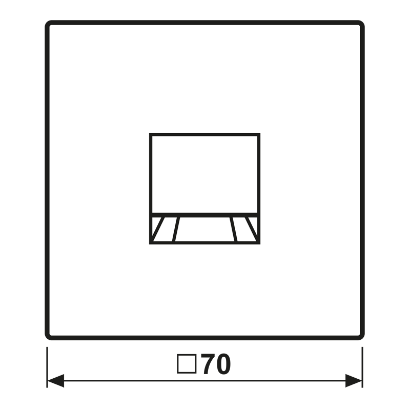 Abdeckung (gerastet) LC 1969-1 WE 215