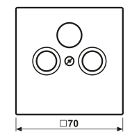 Abdeckung für Sat/BK-Dose LC 990 SAT 251