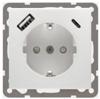 Steckdose mit USB D 6511.70 SI USB CA