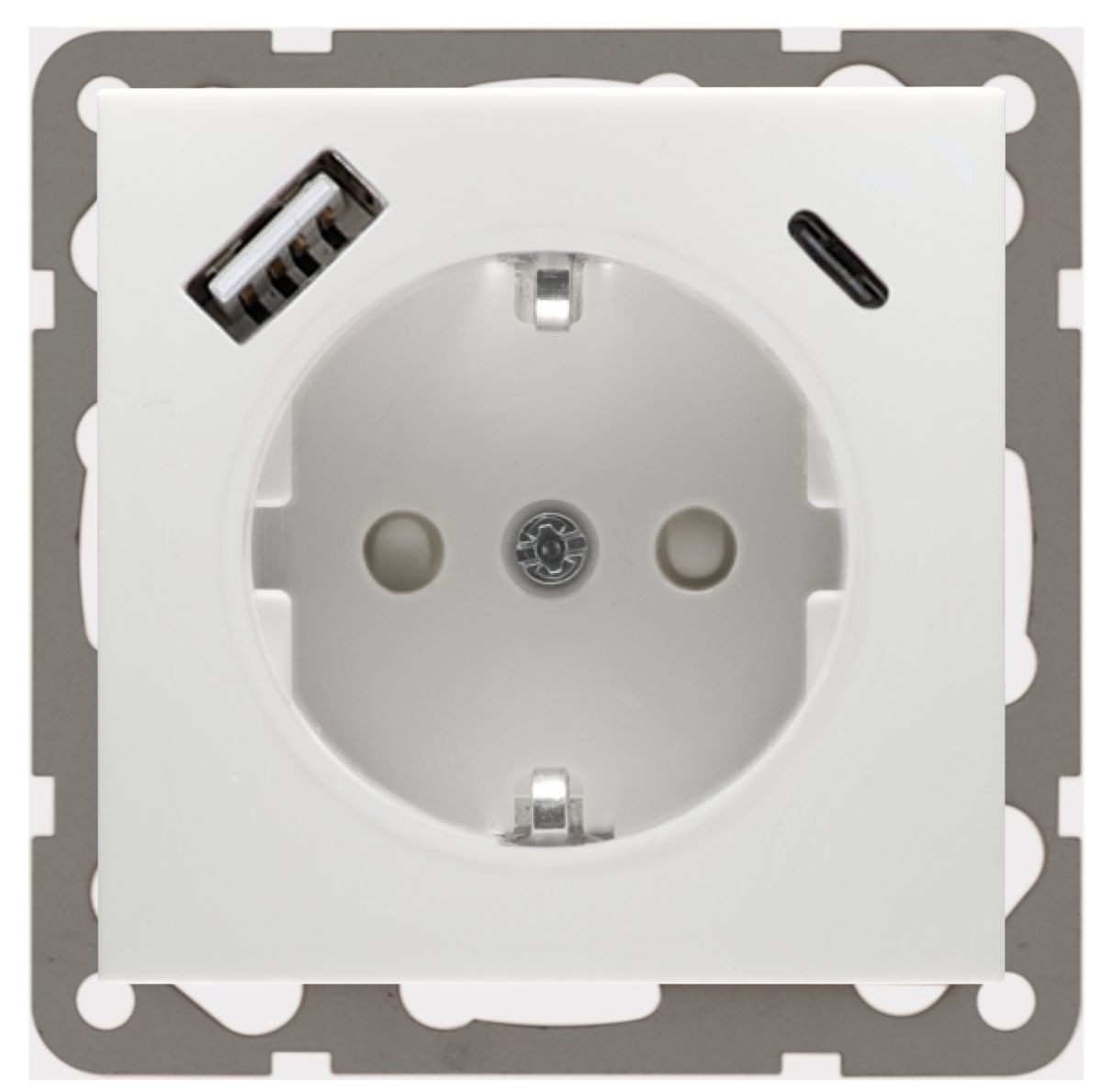 Steckdose mit USB D 6511.70 SI USB CA