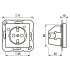 FI-SCHUKO-Steckdose A 5520.30 AL