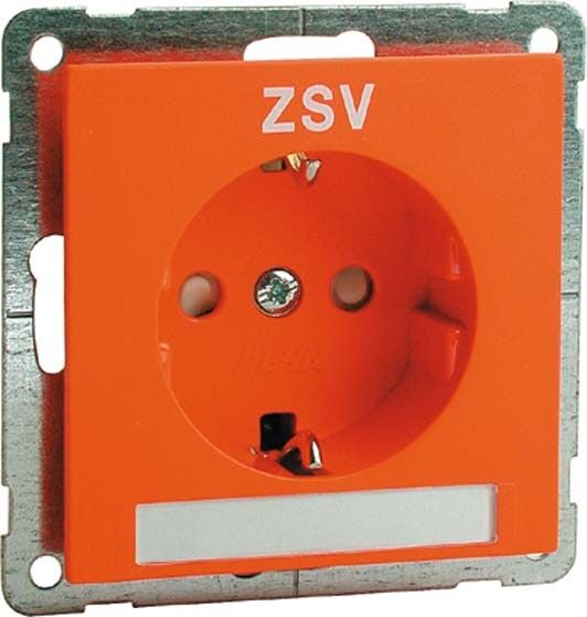 SCHUKO-Steckdose orange D 20.6611.332 NA ZSV