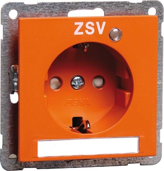 SCHUKO-Steckdose orange D20.6511.332LED/4ZSV