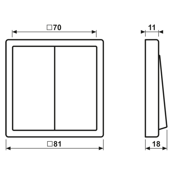 Hue Funk-Wandsender Set FOH LC 995 259