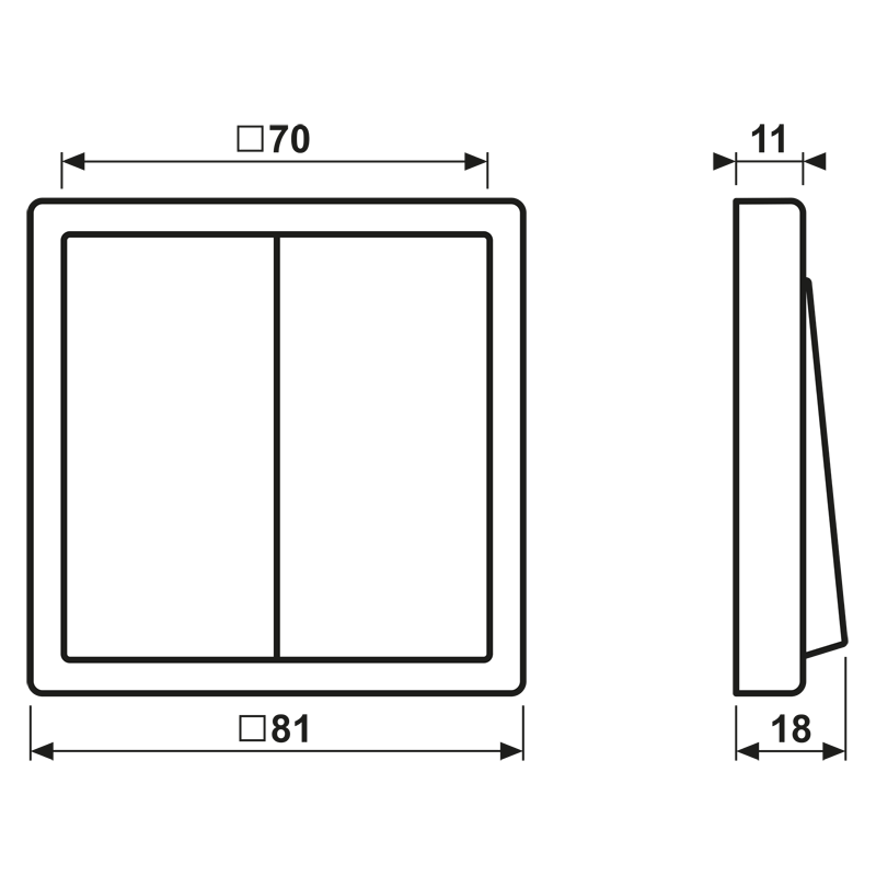 Hue Funk-Wandsender Set FOH LC 995 229