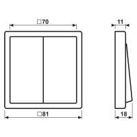 Hue Funk-Wandsender Set FOH LC 995 259