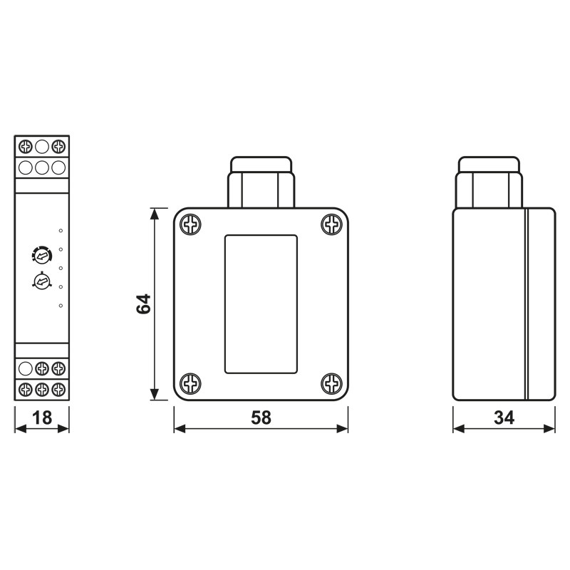 Umsetzer mit Regensensor 17 UR