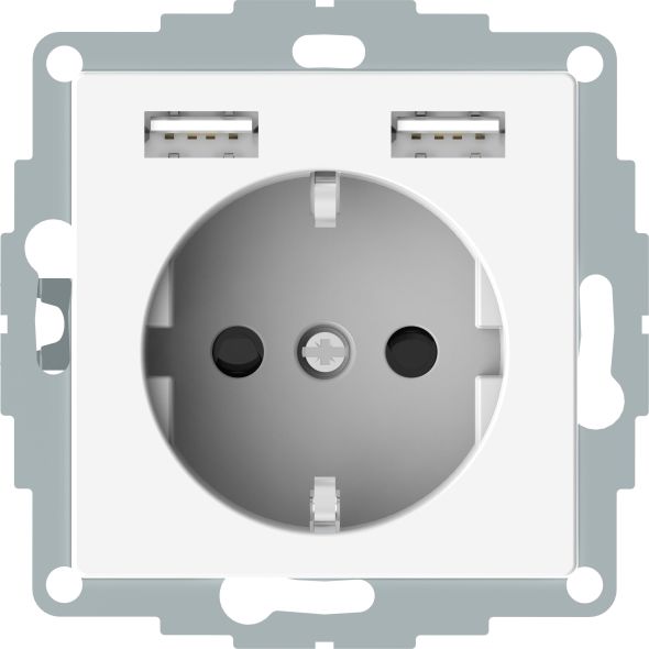 Schutzkont.Steckdose m.USB ELG365344 Schutzkont.Steckdose m.USB ELG365344