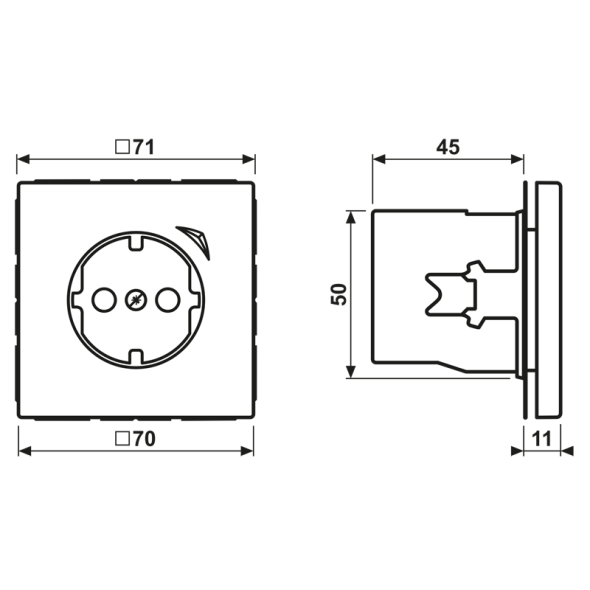 SCHUKO Steckdose BT LC 1521 SE 231