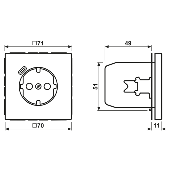 SCHUKO Steckdose LC 1520-18C 236