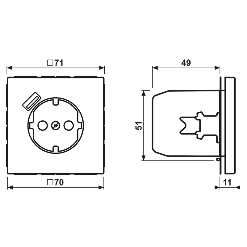 SCHUKO Steckdose LC 1520-18 A 233