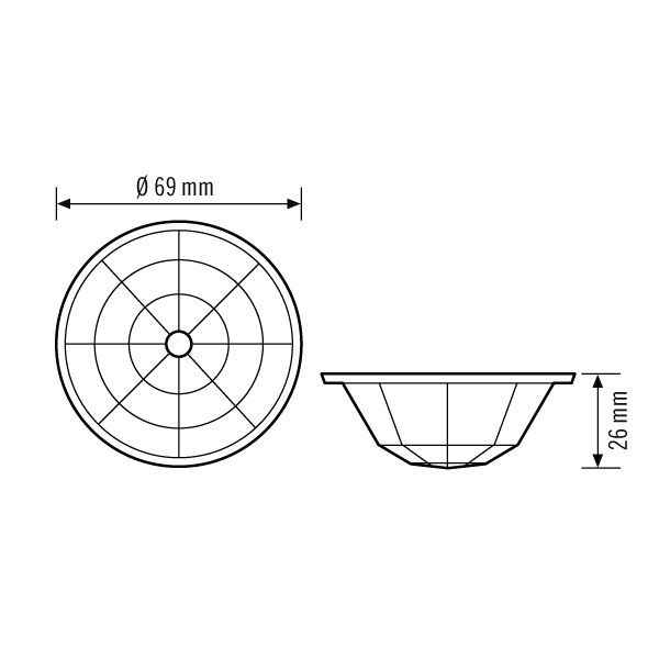 Abdeckung BASICIP5424LENS MASK