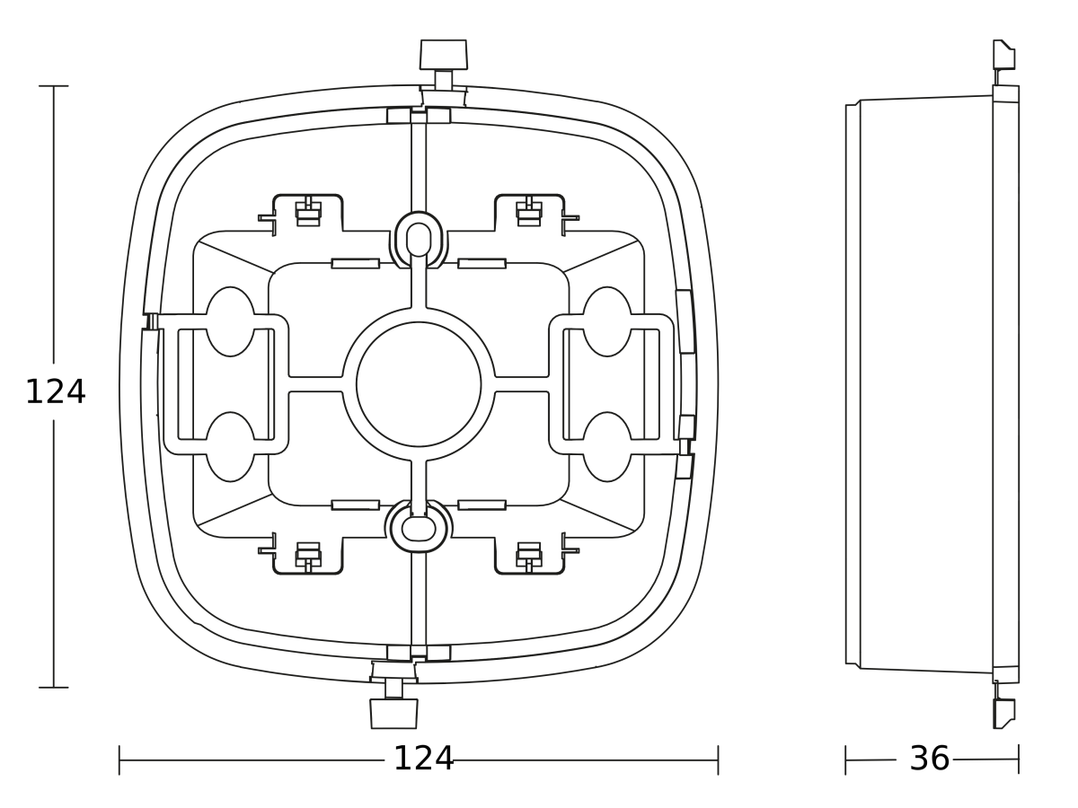 Aufputz-Adapter 082031