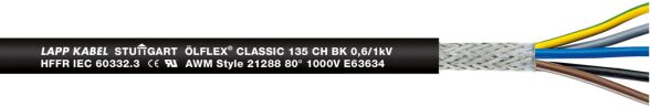 ÖLFLEX CLASSIC 135 CH BK 1123476 ÖLFLEX CLASSIC 135 CH BK 1123476