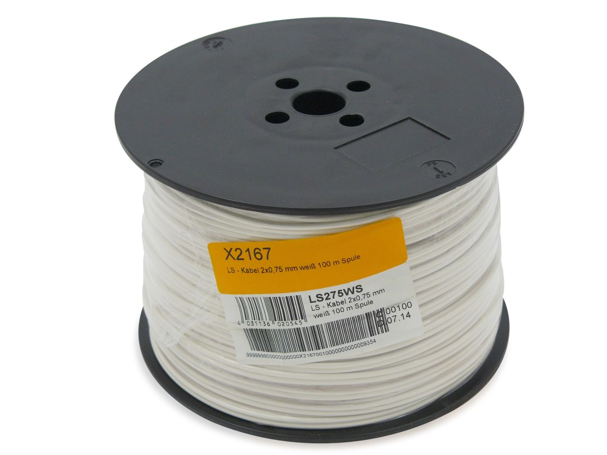 LS-Kabel 2x0,75 mm LS275WS