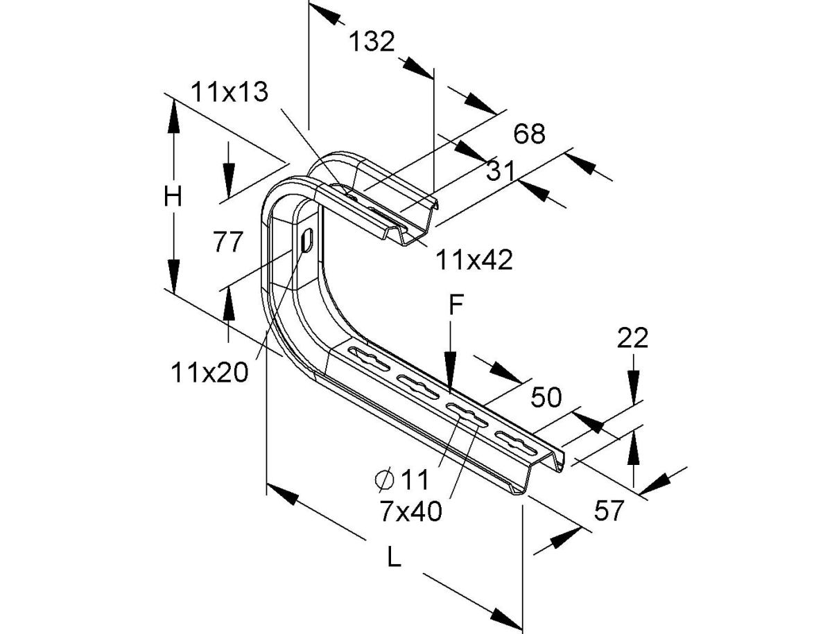 Tragkonsole TKSU 400