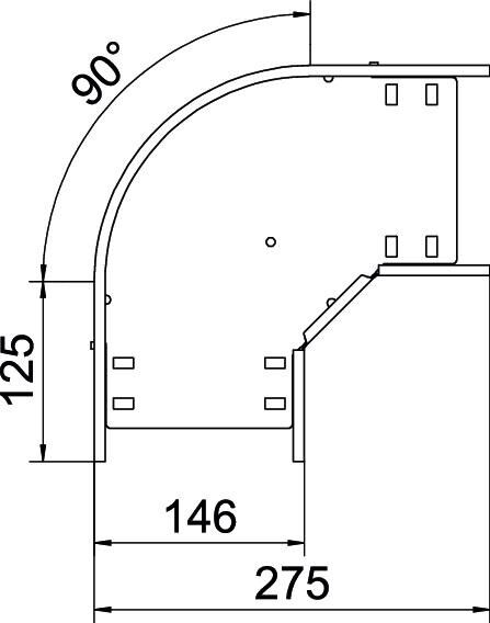 Bogen 90 Grad RB 90 115 FS