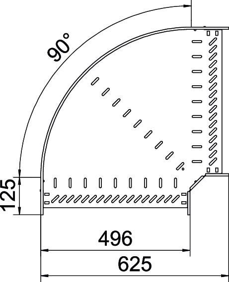 Bogen 90 Grad RB 90 150 FS