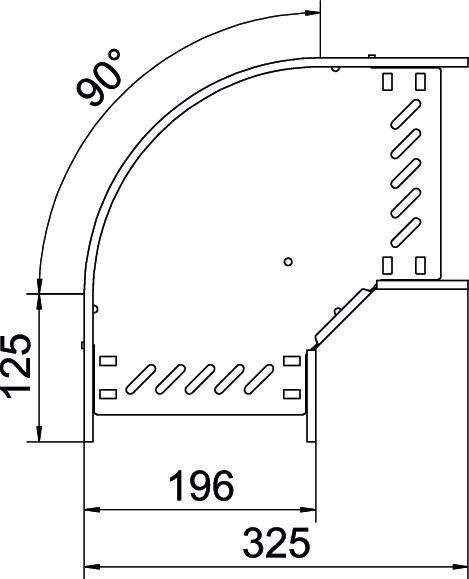 Bogen 90 Grad RB 90 620 A4