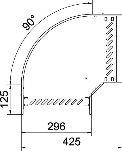 Bogen 90 Grad RB 90 830 FS