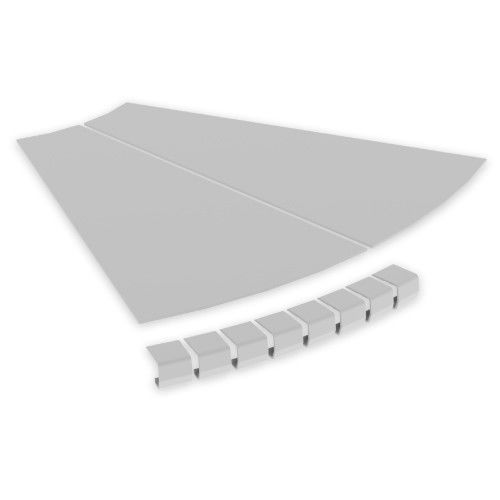 Abdeckung Bogen 45 Grad 67614-04