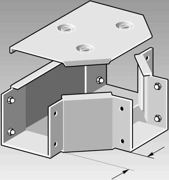 T-Stück Deckel TDF 200/100 S