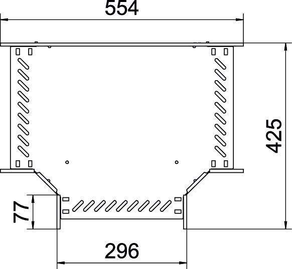 T-Stück für Kabelrinne RT 130 FS