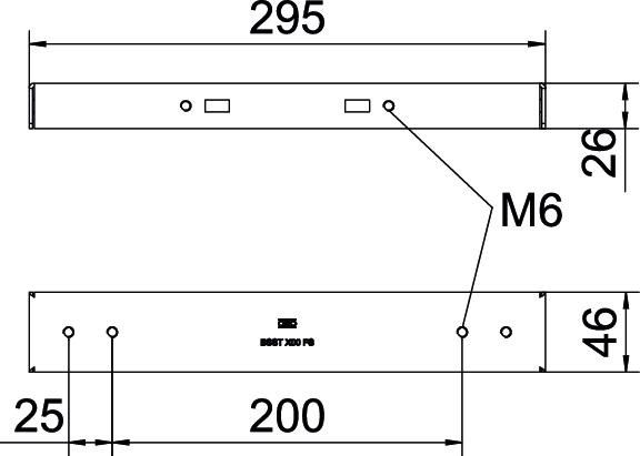 Symmetrische Bodenstütze BSST 300 FS