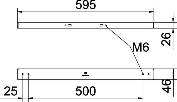 Symmetrische Bodenstütze BSST 600 FS