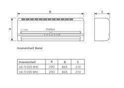 Klimagerät Mono Split VAI5-025WNI