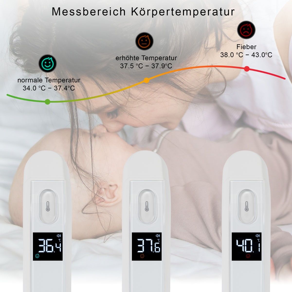 Fieberthermometer PC-FT 3095 ws